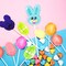 303Pcs Easter Lollipop Molds Set Easter Candy Mold Bunny Eggs Mouse Silicone Molds Rabbit Lolly Pop Tray Sucker Molds Hard Candy Mold Chocolate Baking Mold with Lollipop Sticks Treat Bags Twist Ties